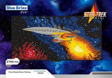 Star Trek Picard ready room painting oficjalny zestaw z klocków kompatybilnych z LEGO!