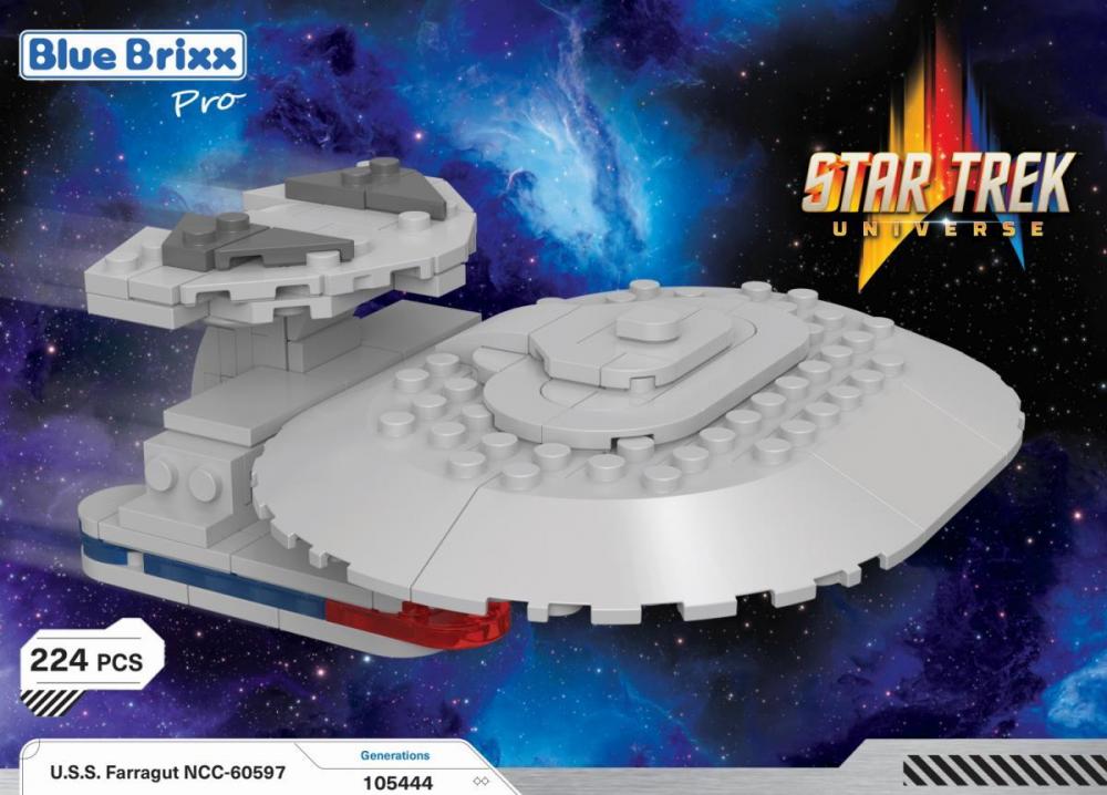 Star Trek USS Farragut NCC-60597 mały zestaw z klocków kompatybilnych z LEGO