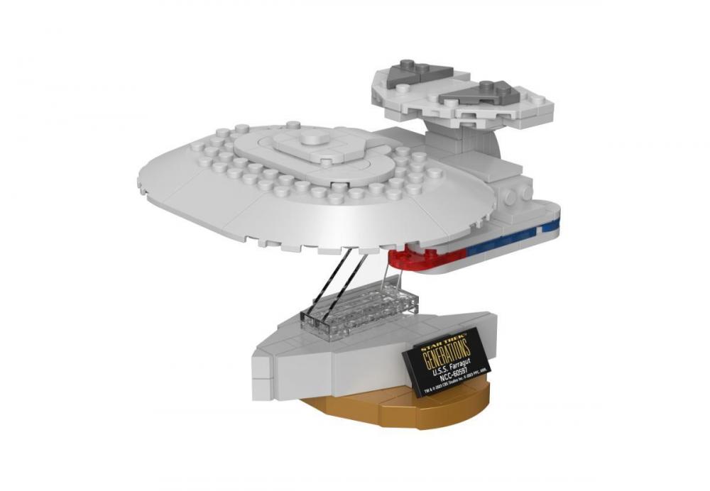 Star Trek USS Farragut NCC-60597 mały zestaw z klocków kompatybilnych z LEGO