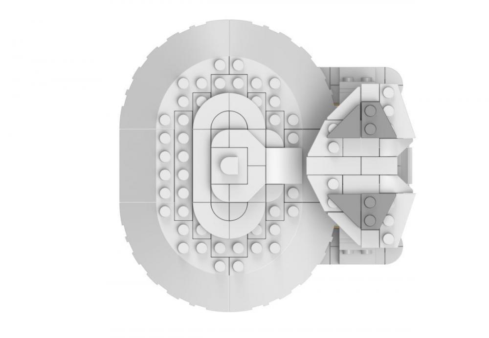 Star Trek USS Farragut NCC-60597 mały zestaw z klocków kompatybilnych z LEGO