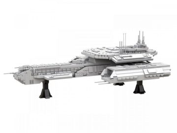 Frachtowiec kosmiczny Levitarus zamiennik LEGO zainspirowany Stargate
