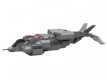 Statek desantowy z sagi Alien UD-4L z klocków kompatybilnych z LEGO