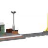 Waga kolejowa z miernikiem załadunku z klocków kompatybilnych z LEGO