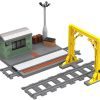 Waga kolejowa z miernikiem załadunku z klocków kompatybilnych z LEGO