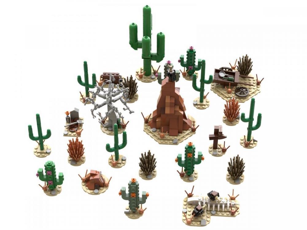 Western kaktusy elementy LEGO zamiennik
