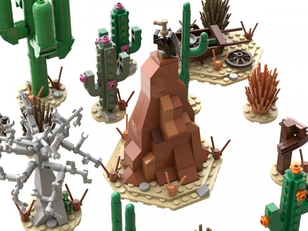 Western rozszerzenie z klocków kompatybilnych z LEGO