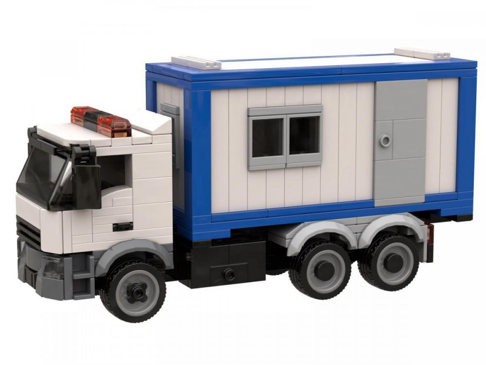Ciężarówka z kontenerem budowlanym – zamiennik LEGO