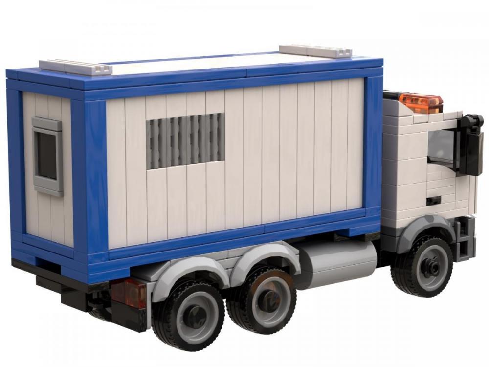 Ciężarówka z kontenerem budowlanym – zamiennik LEGO