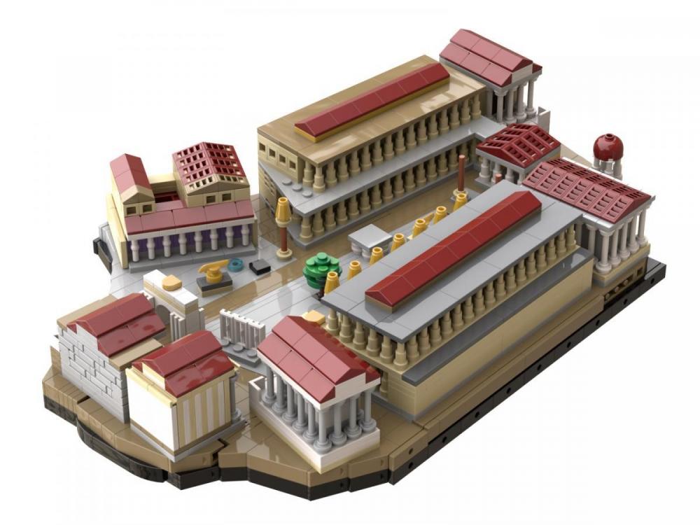 Forum Romanum w starożytnym Rzymie miniatura – zamiennik LEGO