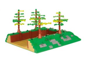 Stanowisko dla czołgu BlueBrixx z klocków kompatybilnych z LEGO