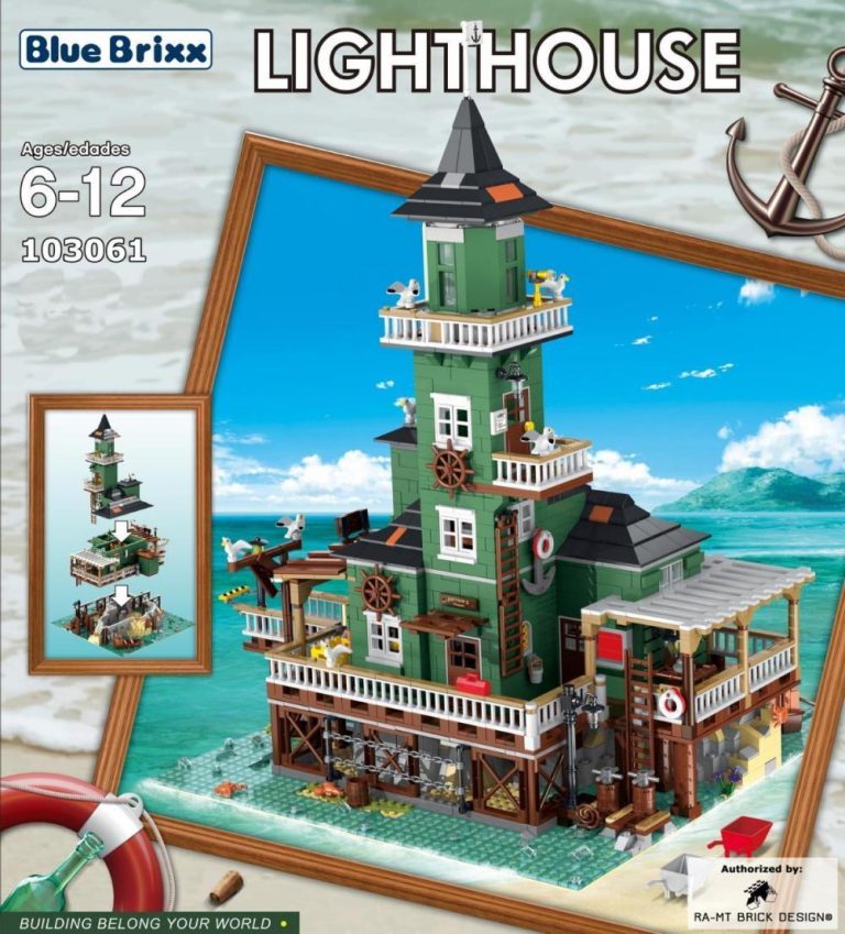 Latarnia morska BlueBrixx-Pro z klocków kompatybilnych z LEGO