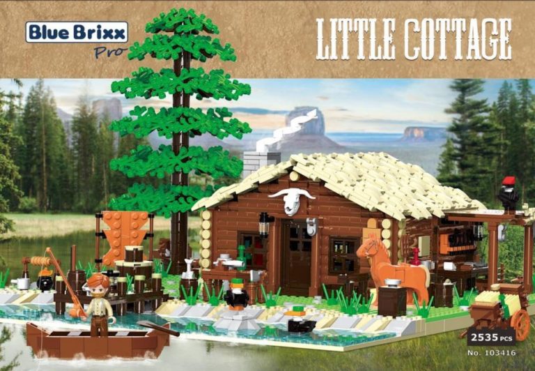 Western chatka na uboczu BlueBrixx-Pro kompatybilne z LEGO