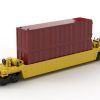 Amerykański wagon USA kontenerowy 40 stóp BlueBrixx zamiennik LEGO