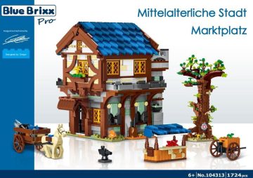 Średniowieczne miasto rynek BlueBrixx-Pro kompatybilne z LEGO
