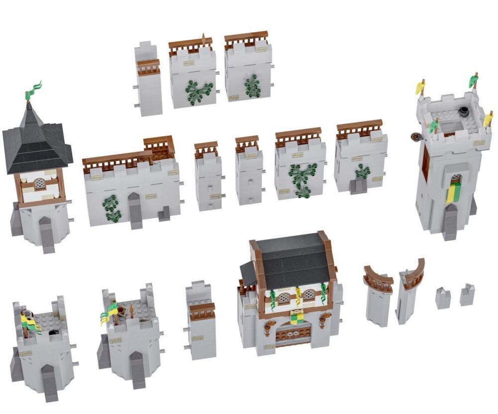 Zamek z klocków alternatywa LEGO ideas Bärenfels średniowieczny zamiennik BlueBrixx