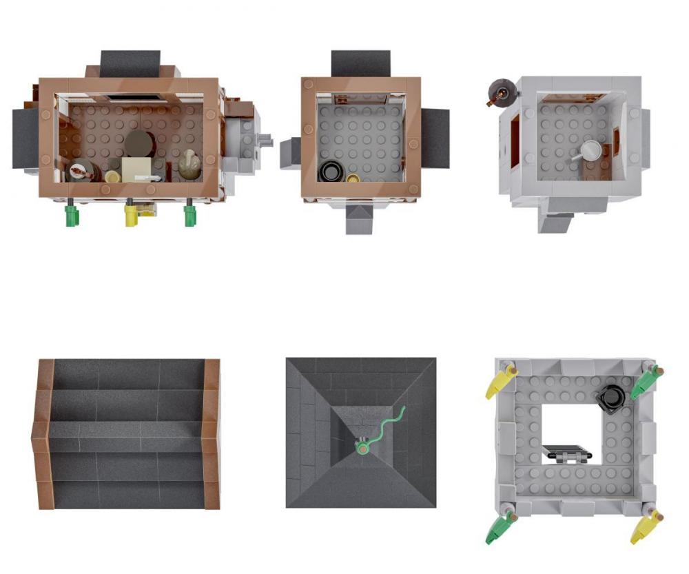 Moduły zamku LEGO ideas Bärenfels średniowieczny zamiennik BlueBrixx