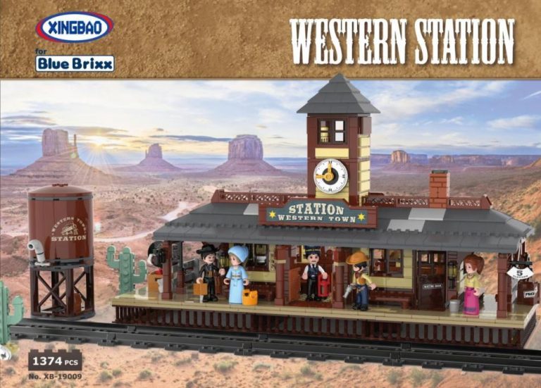 Western dworzec kolejowy BlueBrixx-Pro kompatybilne z LEGO