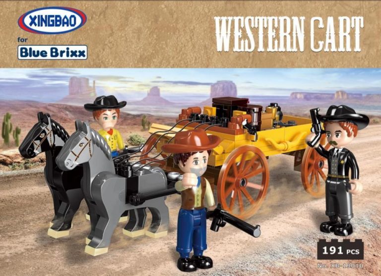 Western dyliżans z figurkami BlueBrixx-Pro kompatybilne z LEGO