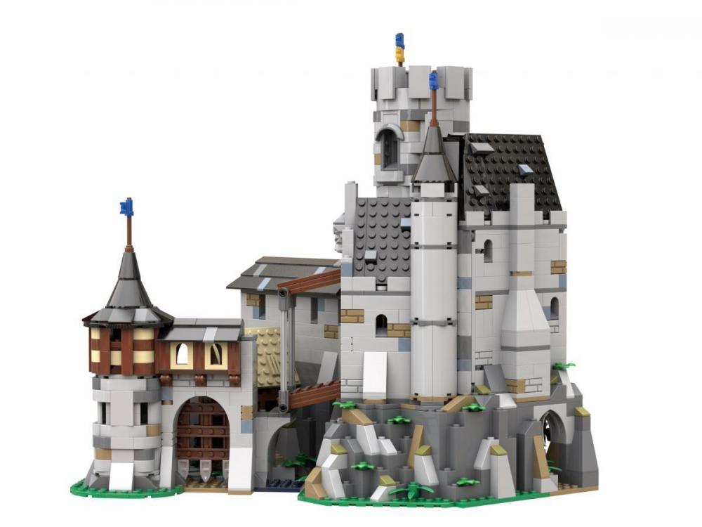 Zamek LEGO średniowiecze zamiennik BlueBrixx-Pro Burg Löwenstein