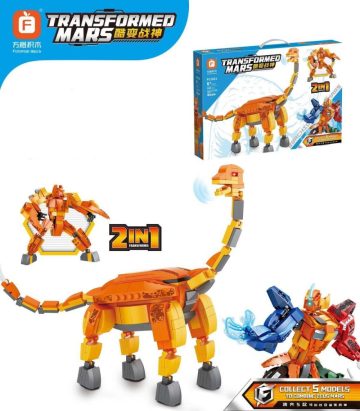 Brachiozaur dinozaur Forange zestaw 2 w 1 – kompatybilne z LEGO