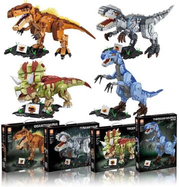 Dinozaury z klocków - średnie zestawy Forange kompatybilne z LEGO