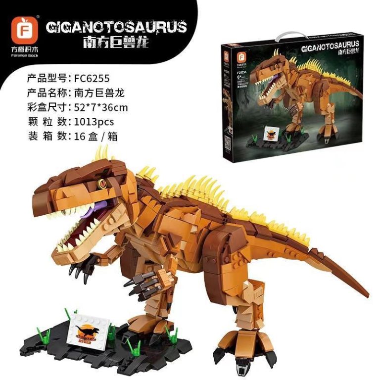Forange Giganotozaur z ponad 1.000 klocków kompatybilnych z LEGO