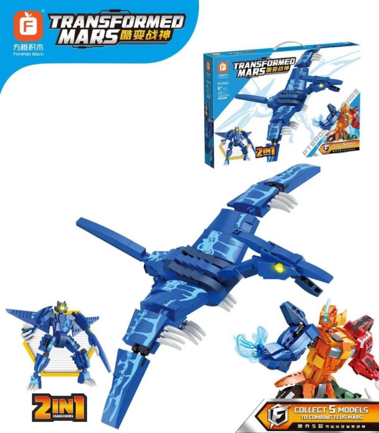 Forange Pterozaur i mech zestaw 2 w 1 – alternatywa LEGO