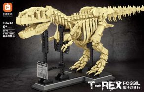 Forange Skamielina T-Rex Tyranozaur w muzeum – zamiennik LEGO