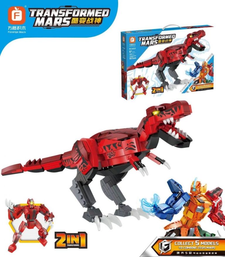 Forange Tyranozaur albo mech 2 w 1 zestawie – kompatybilne z LEGO