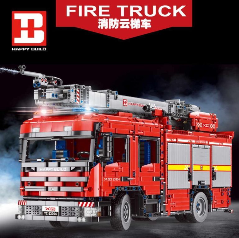 Happy Build Zdalnie sterowany wóz strażacki – zamiennik LEGO