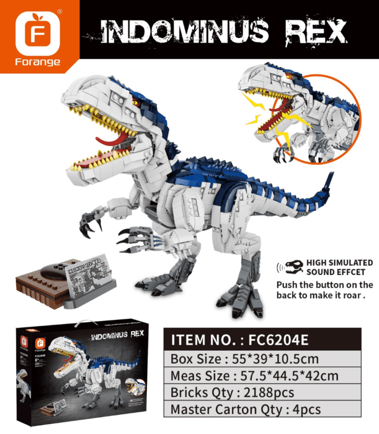 Indominus Rex klocki z dźwiękiem Forange – alternatywa LEGO