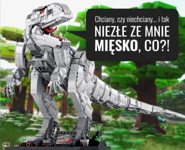 Efekt LEGO ideas: gigantyczne dinozaury z klocków produkowane przez inne firmy niż LEGO