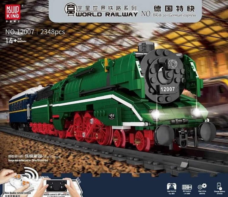 Lokomotywa DR 18 201 z klocków Mould King – alternatywa LEGO