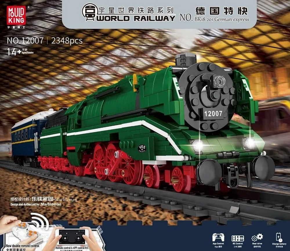 Lokomotywa DR 18 201 z klocków Mould King – alternatywa LEGO
