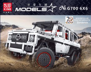 Mould King Sterowany zdalnie G700 6×6 Zerobrick – zamiennik LEGO