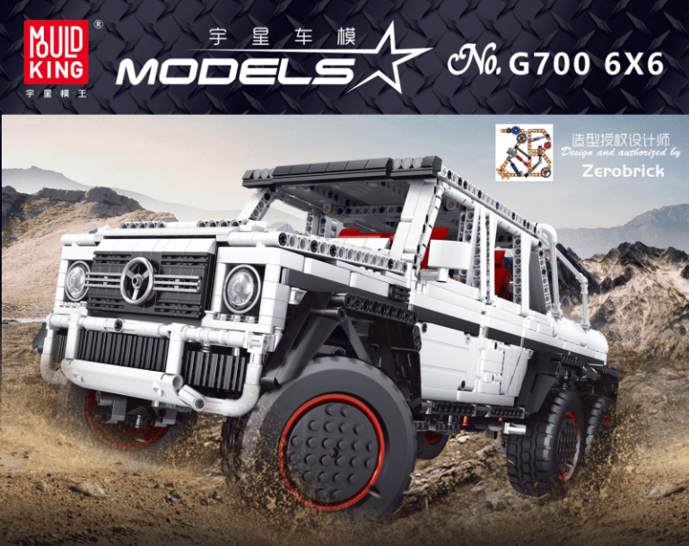 Mould King Sterowany zdalnie G700 6×6 Zerobrick – zamiennik LEGO