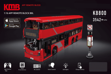 Mould King Zdalnie sterowany autobus turystyczny – zamiennik LEGO