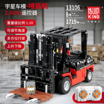 Mould King Zdalnie sterowany wózek widłowy – alternatywa LEGO