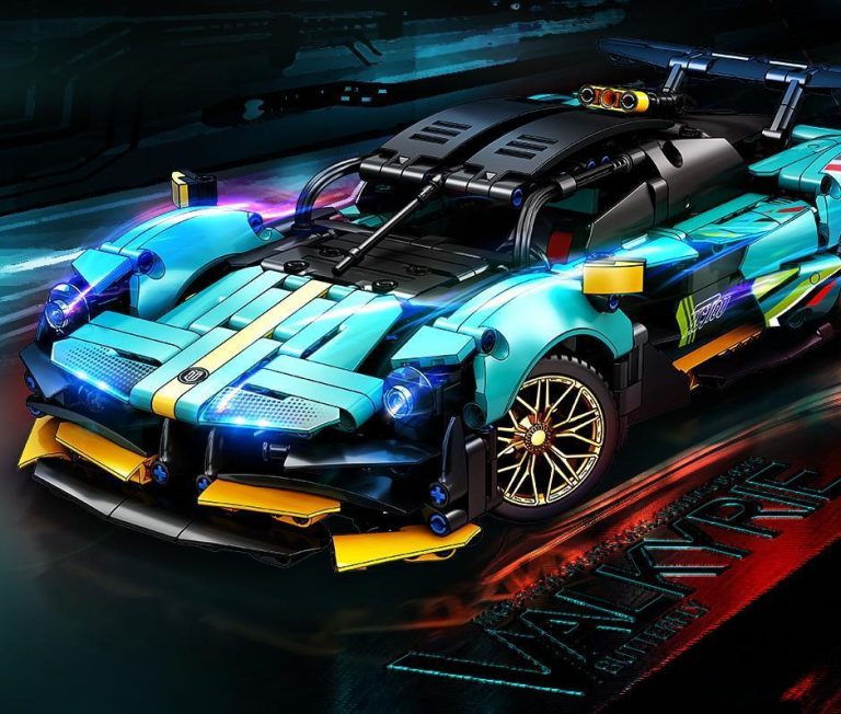 MoYu Wyścigówka Valkyrie 1:14 turkusowo żółty – zamiennik LEGO
