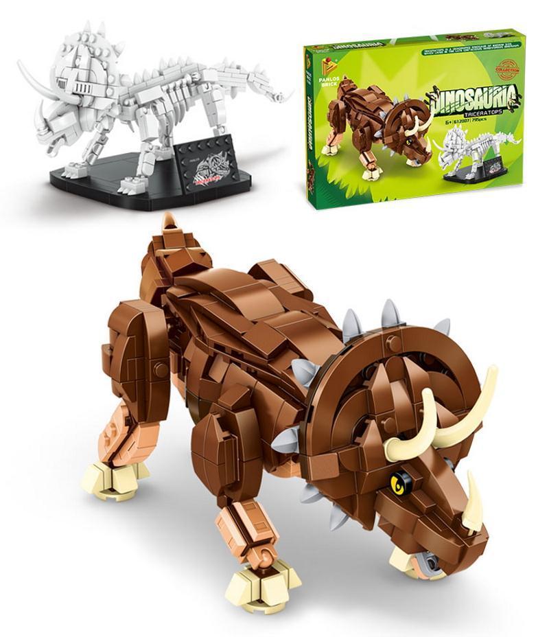 Panlos Model Triceratopsa i jego szkieletu – alternatywa LEGO