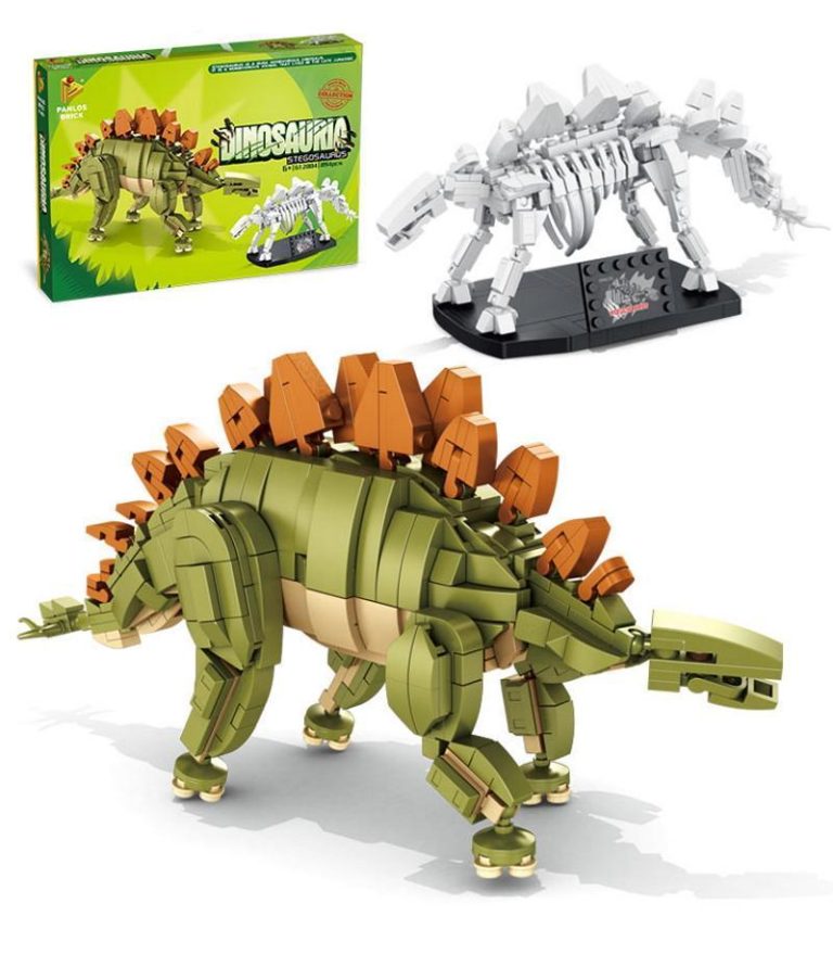 Panlos Stegozaur i skamielina w jednym zestawie – zamiennik LEGO