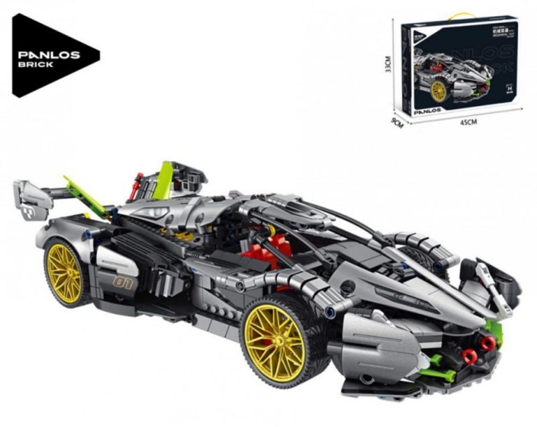 Panlos Szary futurystyczny samochód technic – alternatywa LEGO