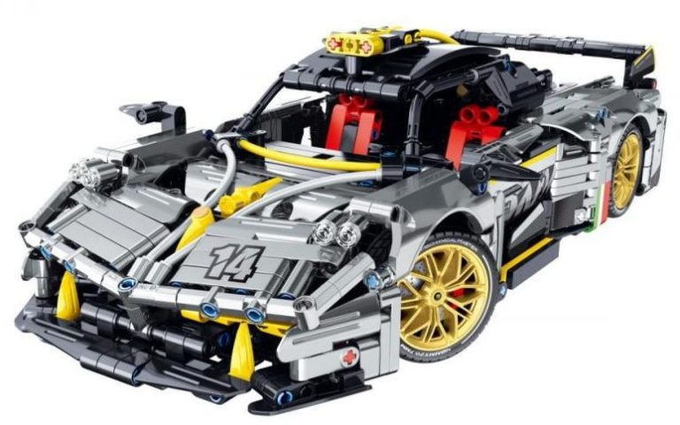 Qihui Race car szara wyścigówka technic – kompatybilne z LEGO
