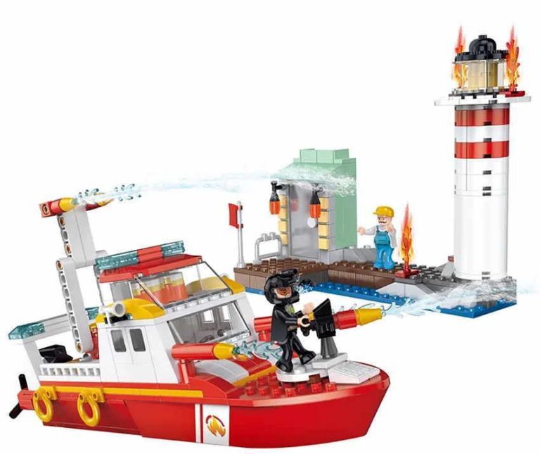 Ratownictwo morskie z klocków Cogo 3618 Fire – zamiennik LEGO