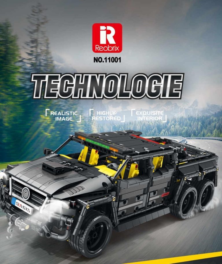 Reobrix Zdalnie sterowany terenowy SUV 6×6 – zamiennik LEGO
