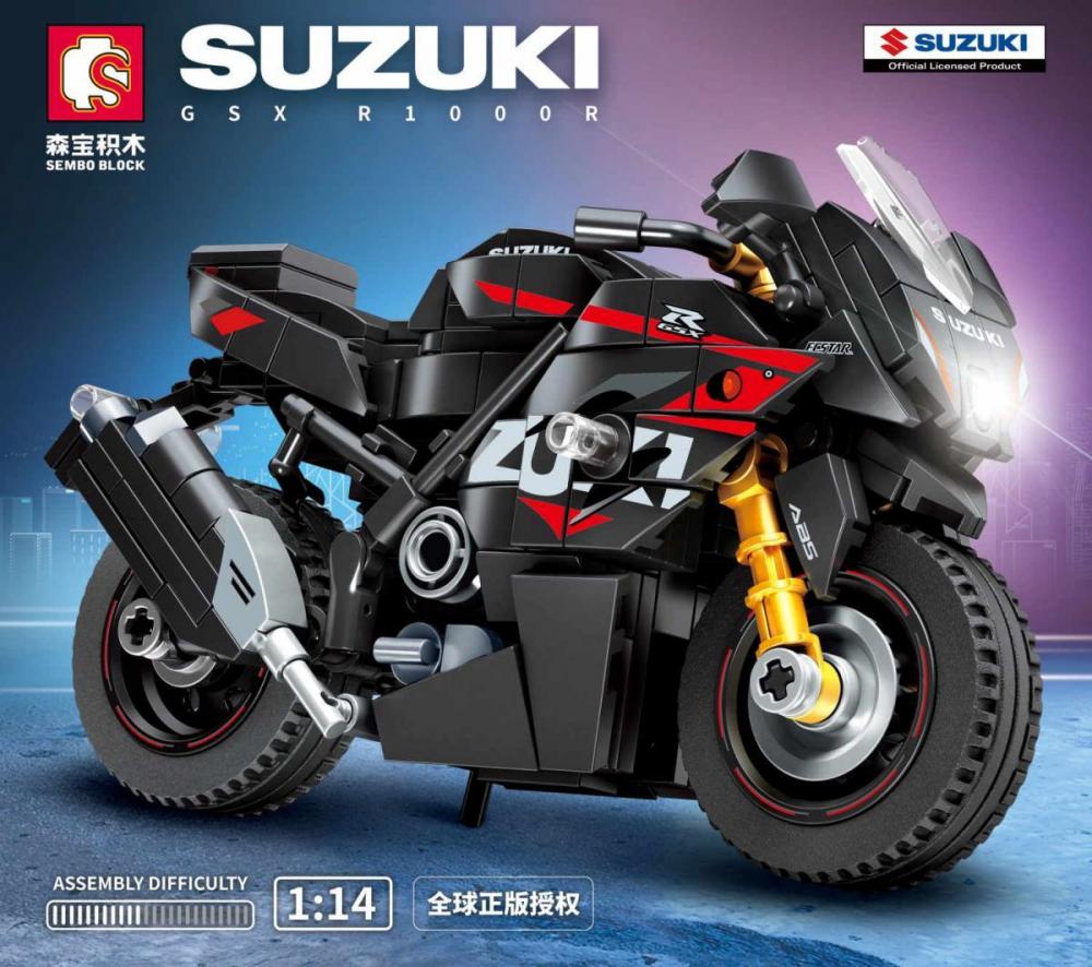 Sembo Motocykl Suzuki GSX R1000R ma y klocki kompatybilne z LEGO