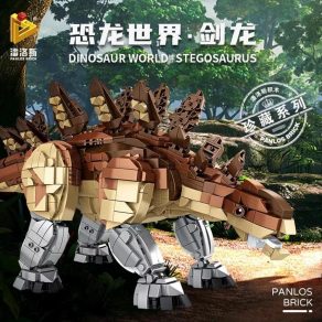 Stegozaur duży zestaw dinozaura klocki Panlos kompatybilne z LEGO