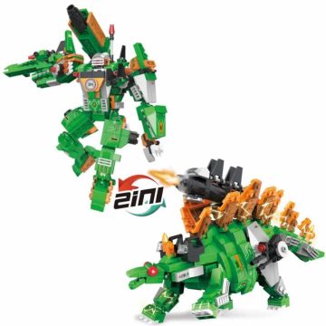 Stegozaur lub mech zestaw 2w1 klocki Cogo alternatywa LEGO
