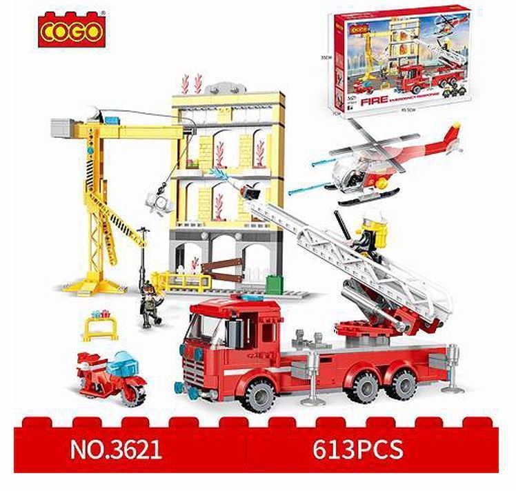 Straż pożarna Cogo Fire 3621 – klocki kompatybilne z LEGO
