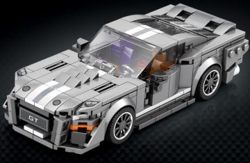 Szary GT500 model z klocków Reobrix 682 – kompatybilne z LEGO